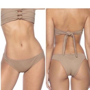 M• PILYQ Tulum Knot Teeny Tropical Floral Bikini Bottom and top Size S & M